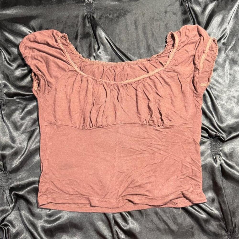 Shein brown off the shoulder